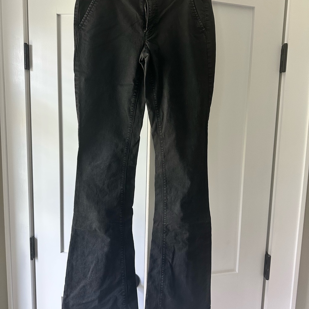 American Eagle Women's Black Flared Jeans